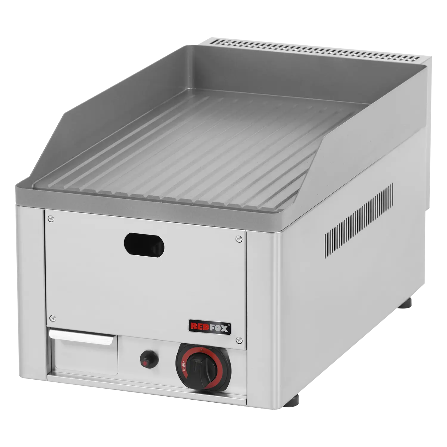 פלנצ'ה גז Fry Top 32×48 ס״מ עם משטח מחורץ, שולחנית